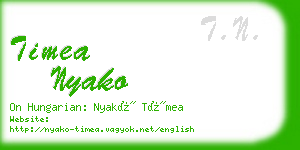 timea nyako business card